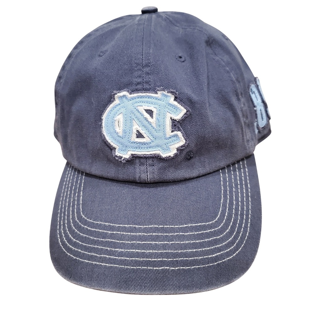 47 Twins UNC Tar Heels Navy Blue Fitted Hat Large 89 Logo Baseball Cap